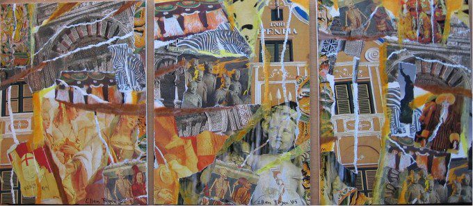 YELLOW 2005 drieluik collage ellenfigee