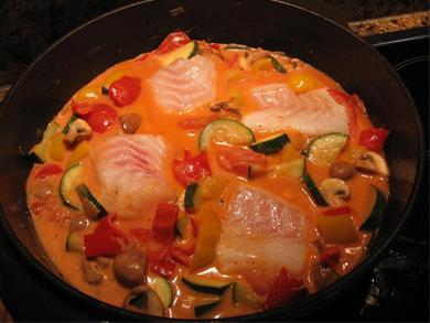 Recept vis in gezonde saus en super lekker