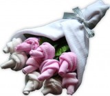 roosjes van baby sokjes maken