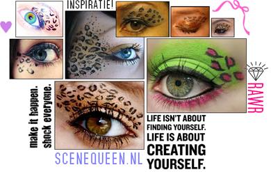 Luipaard print oogschaduw maken
