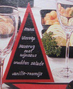 piramide menukaart zelf maken 1