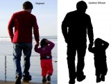 Muursticker van het profiel eigen kinderen of familieleden