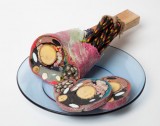 unieke Kunst met hout hars en visnetten