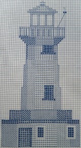 borduurpatroon vuurtoren 001