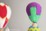 patroon luchtballon van vilt als decoratie 1