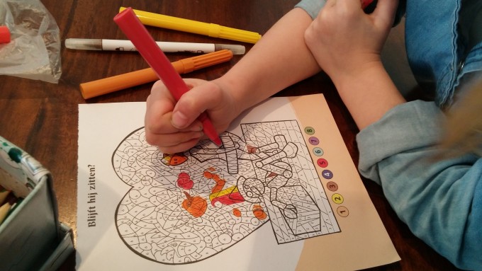 kleurplaat kleuren op nummer of symbool