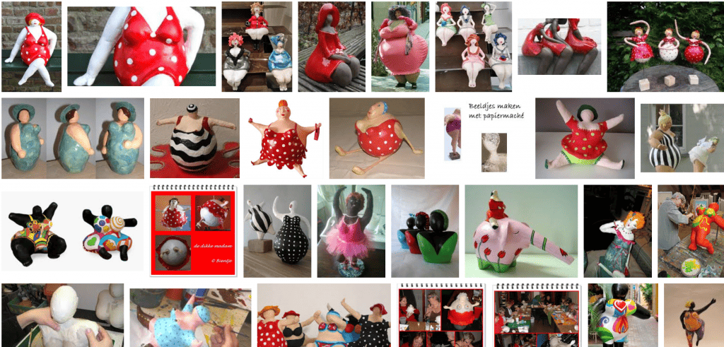 papiermache dikke dames