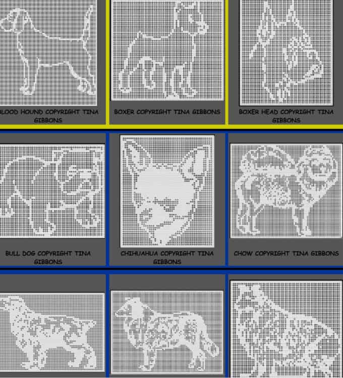 Haakpatronen diverse honden rassen