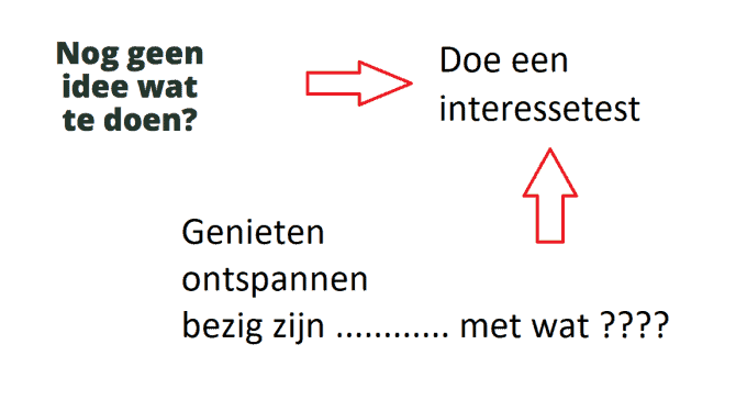 Genieten, ontspannen, bezig zijn .... met wat ????