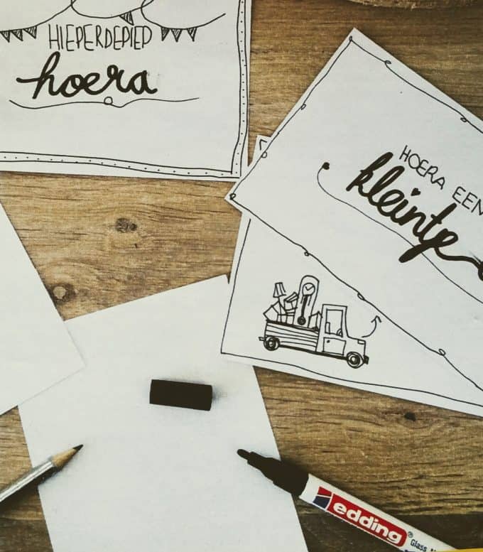 Kaartje maken met handgeschreven quote