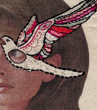 Borduren is schilderen met naald en draad. Geweldig leuk en creatief zijn de borduurwerken van Laura McKellar uit Australië. Ze borduurt alsof ze schildert en daardoor ontstaan de mooiste kunstwerken.