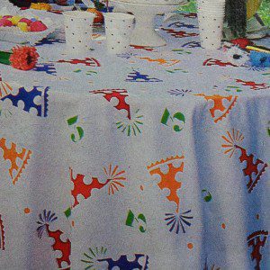 Feest tafelkleed maken voor verjaardag