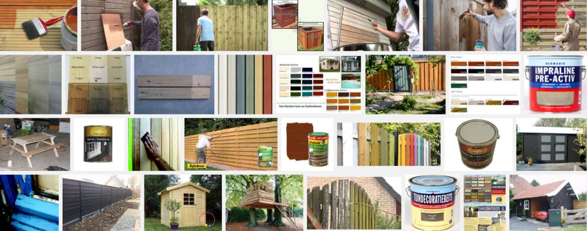 tuinhout beitsen of schilderen